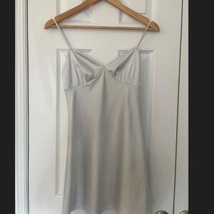 Aritzia - Sunday Best Rae Satin Dress Size XS in Light Birch